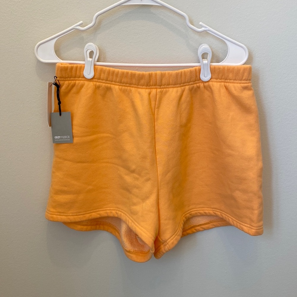 Orange Aritzia Sweatshorts